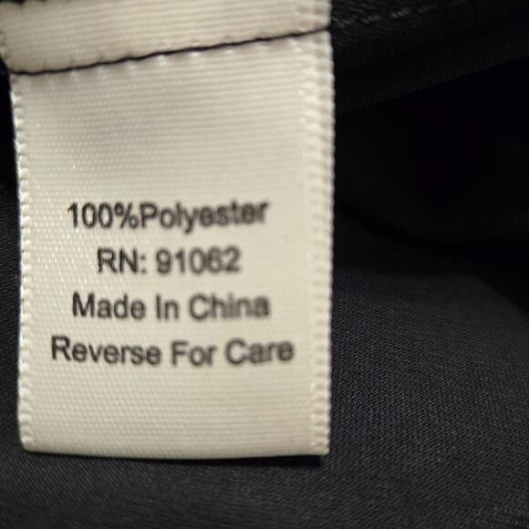 Standards & Practices Women's Black Button-Up Wrap Long Sleeve Dress Size 1X - Picture 9 of 10